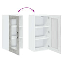 vidaXL Mosogatógép panel Kalmar Beton Szürke 40 x 31 x 80 cm Faanyag