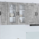 vidaXL Mosogatógép panel Kalmar 2 pcs Beton Szürke 40 x 31 x 80 cm