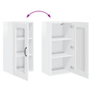 vidaXL Mosogatógép panel Kalmar Magas Fényű Fehér 40 x 31 x 80 cm