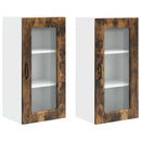 vidaXL Mosogatógép panel Kalmar 2 pcs Füstölt tölgy 40 x 31 x 80 cm