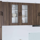 vidaXL Mosogatógép panel Kalmar Barna Tölgy 40 x 31 x 80 cm Faanyag