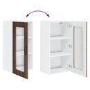 vidaXL Mosogatógép panel Kalmar Barna Tölgy 40 x 31 x 80 cm Faanyag