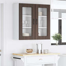 vidaXL Mosogatógép panel Kalmar 2 pcs Barna Tölgy 40 x 31 x 80 cm