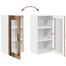 vidaXL Fali konyhaszekrény polcokkal Öreg fa 40 x 31 x 80 cm Faanyag