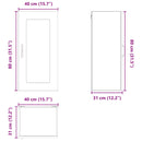 vidaXL Mosogatógép panel Kalmar Öreg fa 40 x 31 x 80 cm Faanyag