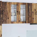 vidaXL Mosogatógép panel Kalmar 2 pcs Öreg fa 40 x 31 x 80 cm Faanyag