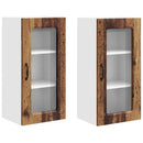 vidaXL Mosogatógép panel Kalmar 2 pcs Öreg fa 40 x 31 x 80 cm Faanyag