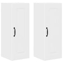 vidaXL Fali konyhaszekrény ajtóval 2 pcs Fehér 30 x 31 x 80 cm Faanyag