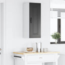 vidaXL Mosogatógép panel Kalmar Fekete 30 x 31 x 80 cm Faanyag