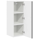vidaXL Mosogatógép panel Kalmar Fekete 30 x 31 x 80 cm Faanyag