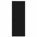 vidaXL Fali konyhaszekrény polcokkal Fekete 30 x 31 x 80 cm Faanyag