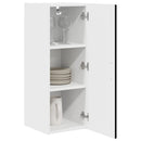 vidaXL Mosogatógép panel Kalmar Fekete 30 x 31 x 80 cm Faanyag
