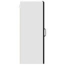 vidaXL Fali konyhaszekrény polcokkal Fekete 30 x 31 x 80 cm Faanyag