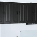 vidaXL Mosogatógép panel Kalmar 2 pcs Fekete 30 x 31 x 80 cm Faanyag