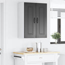 vidaXL Mosogatógép panel Kalmar 2 pcs Fekete 30 x 31 x 80 cm Faanyag