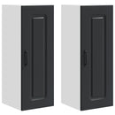 vidaXL Mosogatógép panel Kalmar 2 pcs Fekete 30 x 31 x 80 cm Faanyag