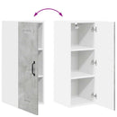 vidaXL Fali konyhaszekrény Beton Szürke 30 x 31 x 80 cm Faanyag