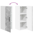 vidaXL Mosogatógép panel Kalmar Beton Szürke 30 x 31 x 80 cm Faanyag