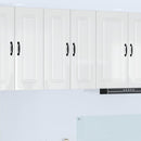 vidaXL Mosogatógép panel Kalmar Magas Fényű Fehér 30 x 31 x 80 cm