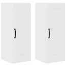 vidaXL Fali konyhaszekrény 2 pcs Magas Fényű Fehér 30 x 31 x 80 cm