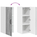 vidaXL Mosogatógép panel Kalmar Szürke Sonoma 30 x 31 x 80 cm Faanyag