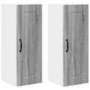 vidaXL Fali konyhaszekrény 2 pcs Szürke Sonoma 30 x 31 x 80 cm Faanyag