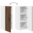 vidaXL Fali konyhaszekrény ajtóval Barna Tölgy 30 x 31 x 80 cm Faanyag