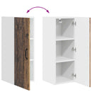 vidaXL Mosogatógép panel Kalmar Öreg fa 30 x 31 x 80 cm Faanyag