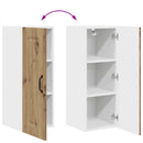 vidaXL Fali konyhaszekrény Artisan tölgy 30 x 31 x 80 cm Faanyag