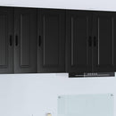 vidaXL Mosogatógép panel Kalmar Fekete 40 x 31 x 80 cm Faanyag