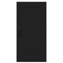 vidaXL Fali konyhaszekrény polcokkal Fekete 40 x 31 x 80 cm Faanyag