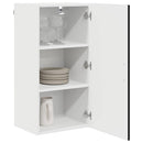 vidaXL Mosogatógép panel Kalmar Fekete 40 x 31 x 80 cm Faanyag
