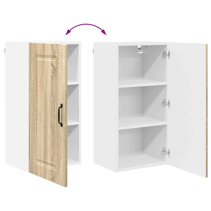 vidaXL Fali konyhaszekrény Sonoma tölgy 40 x 31 x 80 cm Faanyag