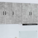 vidaXL Mosogatógép panel Kalmar Beton Szürke 40 x 31 x 80 cm Faanyag