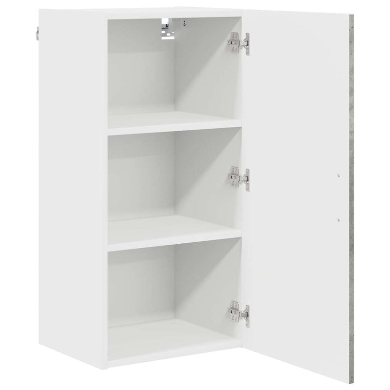 vidaXL Fali konyhaszekrény Beton Szürke 40 x 31 x 80 cm Faanyag