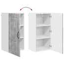 vidaXL Mosogatógép panel Kalmar Beton Szürke 40 x 31 x 80 cm Faanyag