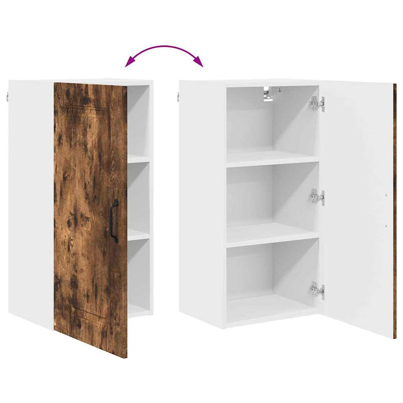 vidaXL Fali konyhaszekrény Füstölt tölgy 40 x 31 x 80 cm Faanyag