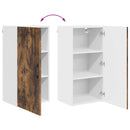 vidaXL Mosogatógép panel Kalmar Füstölt tölgy 40 x 31 x 80 cm Faanyag