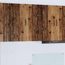 vidaXL Fali konyhaszekrény polcokkal Öreg fa 40 x 31 x 80 cm Faanyag