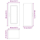 vidaXL Mosogatógép panel Kalmar Öreg fa 40 x 31 x 80 cm Faanyag