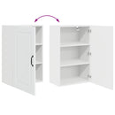 vidaXL Mosogatógép panel Kalmar Fehér 50 x 31 x 80 cm Faanyag
