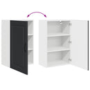 vidaXL Mosogatógép panel Kalmar Fekete 50 x 31 x 80 cm Faanyag