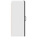 vidaXL Fali konyhaszekrény polcokkal Fekete 50 x 31 x 80 cm Faanyag