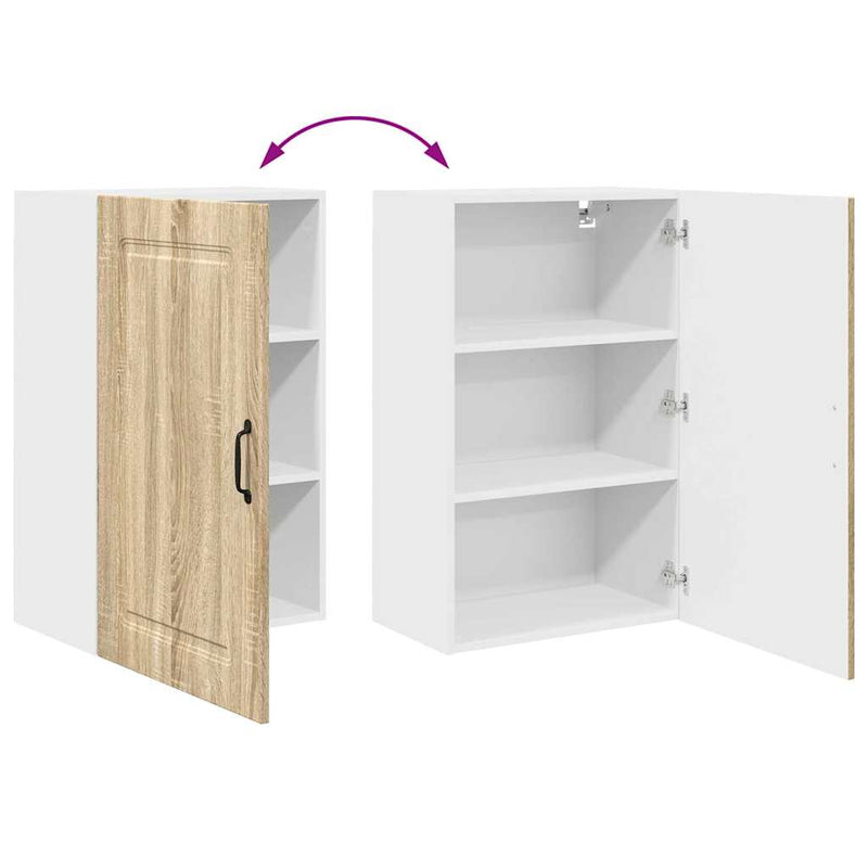 vidaXL Fali konyhaszekrény Sonoma tölgy 50 x 31 x 80 cm Faanyag
