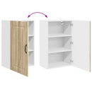 vidaXL Mosogatógép panel Kalmar Sonoma tölgy 50 x 31 x 80 cm Faanyag