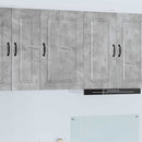 vidaXL Mosogatógép panel Kalmar Beton Szürke 50 x 31 x 80 cm Faanyag