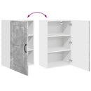 vidaXL Mosogatógép panel Kalmar Beton Szürke 50 x 31 x 80 cm Faanyag