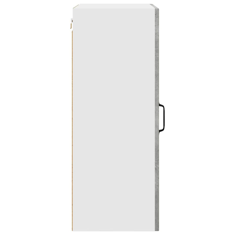 vidaXL Fali konyhaszekrény Beton Szürke 50 x 31 x 80 cm Faanyag