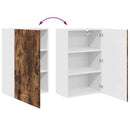 vidaXL Fali konyhaszekrény Füstölt tölgy 50 x 31 x 80 cm Faanyag