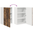 vidaXL Mosogatógép panel Kalmar Füstölt tölgy 50 x 31 x 80 cm Faanyag